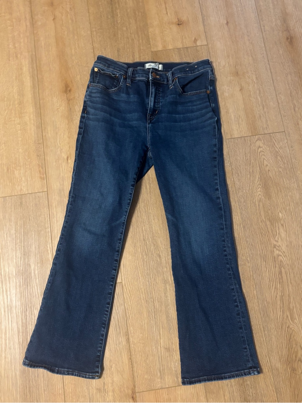 Madewell mid rise kick out jeans